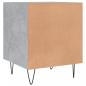 Preview: Nachttische 2 Stk. Betongrau 40x40x50 cm Holzwerkstoff
