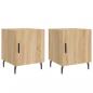 Preview: Nachttische 2 Stk. Sonoma-Eiche 40x40x50 cm Holzwerkstoff