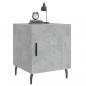Preview: Nachttisch Betongrau 40x40x50 cm Holzwerkstoff