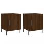 Preview: Nachttische 2 Stk. Braun Eichen-Optik 40x40x50 cm Holzwerkstoff