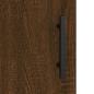 Preview: Nachttisch Braun Eichen-Optik 40x40x50 cm Holzwerkstoff