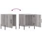 Preview: Nachttische 2 Stk. Grau Sonoma 40x40x50 cm Holzwerkstoff