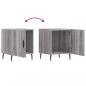 Preview: Nachttisch Grau Sonoma 40x40x50 cm Holzwerkstoff