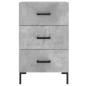 Preview: Nachttisch Betongrau 40x40x66 cm Holzwerkstoff