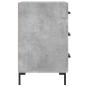 Preview: Nachttisch Betongrau 40x40x66 cm Holzwerkstoff