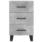 Preview: Nachttisch Betongrau 40x40x66 cm Holzwerkstoff