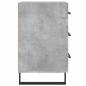 Preview: Nachttisch Betongrau 40x40x66 cm Holzwerkstoff