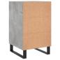 Preview: Nachttisch Betongrau 40x40x66 cm Holzwerkstoff