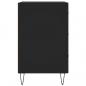 Preview: Nachttisch Schwarz 40x40x66 cm Holzwerkstoff