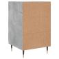 Preview: Nachttisch Betongrau 40x40x66 cm Holzwerkstoff