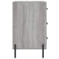 Preview: Nachttisch Grau Sonoma 40x40x66 cm Holzwerkstoff