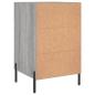 Preview: Nachttisch Grau Sonoma 40x40x66 cm Holzwerkstoff