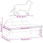 Preview: Hundebett Taupe 70x52x30 cm Stoff