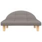 Preview: Hundebett Taupe 70x52x30 cm Stoff