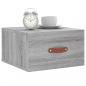 Preview: Wand-Nachttisch Grau Sonoma 35x35x20 cm