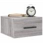 Preview: Wand-Nachttische 2 Stk. Grau Sonoma 35x35x20 cm