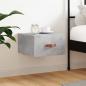 Preview: ARDEBO.de - Wand-Nachttisch Betongrau 35x35x20 cm
