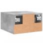Preview: Wand-Nachttisch Betongrau 35x35x20 cm
