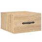 Preview: Wand-Nachttische 2 Stk. Sonoma-Eiche 35x35x20 cm