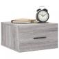 Preview: Wand-Nachttisch Grau Sonoma 35x35x20 cm