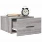 Preview: Wand-Nachttisch Grau Sonoma 35x35x20 cm