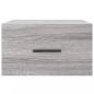 Preview: Wand-Nachttisch Grau Sonoma 35x35x20 cm