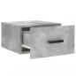 Preview: Wand-Nachttisch Betongrau 35x35x20 cm