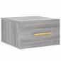 Preview: Wand-Nachttisch Grau Sonoma 35x35x20 cm