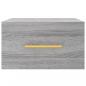 Preview: Wand-Nachttisch Grau Sonoma 35x35x20 cm