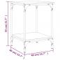 Preview: Couchtisch Schwarz 40x40x55 cm Holzwerkstoff