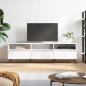 Preview: ARDEBO.de - TV-Schrank Weiß 150x30x44,5 cm Holzwerkstoff