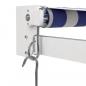 Preview: Markise Einziehbar Blau und Weiß 4,5x3 m Stoff und Aluminium
