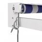 Preview: Markise Einziehbar Blau und Weiß 3,5x2,5 m Stoff und Aluminium