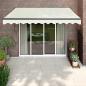 Preview: ARDEBO.de - Markise Einziehbar Creme 3x2,5 m Stoff und Aluminium