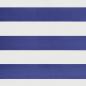Preview: Markise Einziehbar Blau und Weiß 3,5x2,5 m Stoff und Aluminium