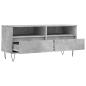 Preview: TV-Schrank Betongrau 100x34,5x44,5 cm Holzwerkstoff