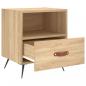 Preview: Nachttische 2 Stk. Sonoma-Eiche 40x35x47,5 cm Holzwerkstoff