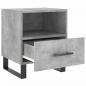 Preview: Nachttisch Betongrau 40x35x47,5 cm Holzwerkstoff