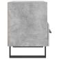 Preview: Nachttisch Betongrau 40x35x47,5 cm Holzwerkstoff