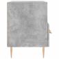 Preview: Nachttisch Betongrau 40x35x47,5 cm Holzwerkstoff