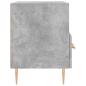 Preview: Nachttische 2 Stk. Betongrau 40x35x47,5 cm Holzwerkstoff