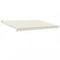 Preview: Markise Einziehbar Creme 4,5x3 m Stoff und Aluminium
