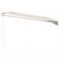 Preview: Markise Einziehbar Creme 4,5x3 m Stoff und Aluminium