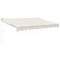 Preview: Markise Einziehbar Creme 3,5x2,5 m Stoff und Aluminium