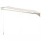 Preview: Markise Einziehbar Creme 3,5x2,5 m Stoff und Aluminium