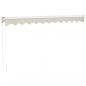 Preview: Markise Einziehbar Creme 3,5x2,5 m Stoff und Aluminium