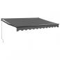 Preview: Markise Einziehbar Anthrazit 3x2,5 m Stoff und Aluminium