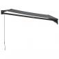 Preview: Markise Einziehbar Anthrazit 3x2,5 m Stoff und Aluminium