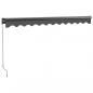 Preview: Markise Einziehbar Anthrazit 3x2,5 m Stoff und Aluminium