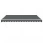 Preview: Markise Einziehbar Anthrazit 4,5x3 m Stoff und Aluminium